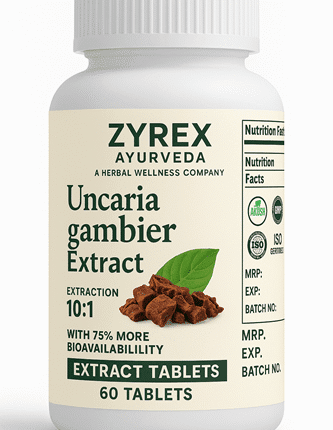 Zyrex Ayurveda Uncaria gambier Extract Tablets Pack of 60 Tablets.