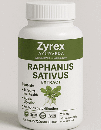Zyrex Ayurveda Raphanus Sativus Extract Tablets Pack of 60 Tablets