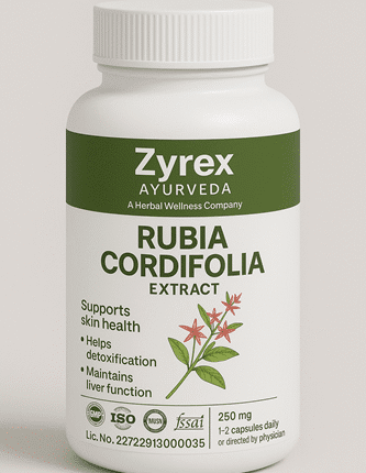 Zyrex Ayurveda Rubia Cordifolia Extract Tablets Pack of 60 Tablets Pack