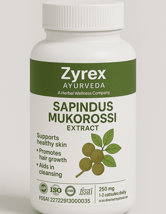 Zyrex Ayurveda Sapindus Mokorossi Extract Tablets Pack of 60 Tablets Pack