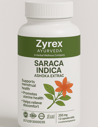 Zyrex Ayurveda Saraca Indica / Ashoka Extract Tablets Pack of 60 Tablets Pack