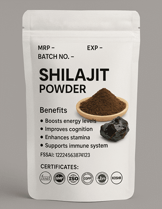 Zyrex Ayurveda Shilajit Extract Powder (40% Fulvic Acid)- Asphaltum punjabianum - Shilajeet Extract Pack of 100 Gram
