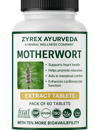 Zyrex Ayurveda Motherwort Extract Tablets Pack of 60 Tablets