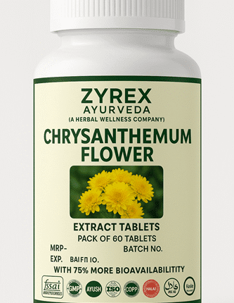 Zyrex Ayurveda Chrysanthemum flowers Extract Tablets Pack of 60 Tablets