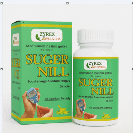 Zyrex Ayurveda Sugar Nill Tablets For All Types Blood Sugar Related Problems 100% Herbal and Safe Pack of 2 Bottles