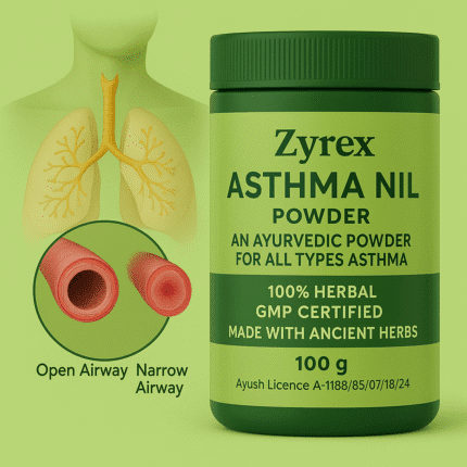 Zyrex Ayurveda Asthma Nill Powder Pack of 100 Gram