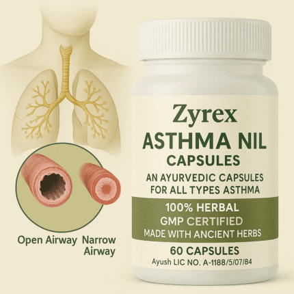 Zyrex Ayurveda Asthma Nill Capsules Pack of 60 Capsules