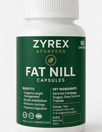 Zyrex Ayurveda Fat Nill Capsules Pack of 60 Capsules