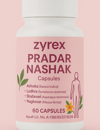 Zyrex Ayurveda Pradar Nashak Capsules Pack of 60 Capsules