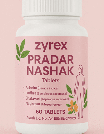 Zyrex Ayurveda Pradar Nashak Pack of 60 Tablets Pack