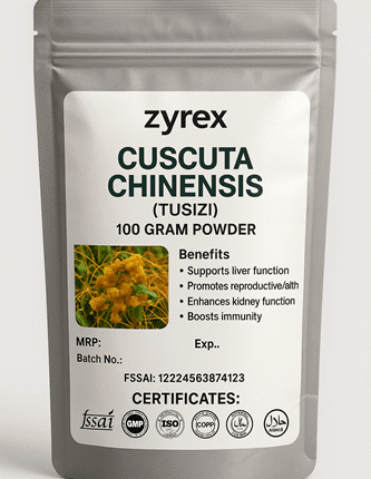 Zyrex Ayurveda Cuscuta chinensis (Tusizi)  Extract Powder 100 Gram Pack