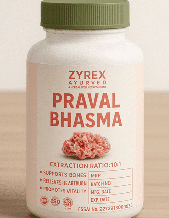 Zyrex Ayurveda Parwal Bhasma Tablets Pack of 60 Tablets