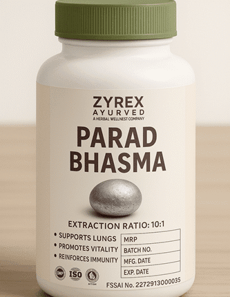 Zyrex Ayurveda Parad Bhasma Tablets Pack of 60 Tablets