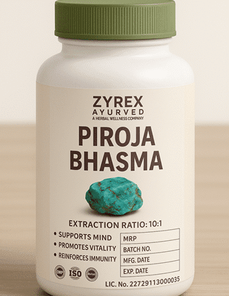 Zyrex Ayurveda Piroja Bhasma Tablets Pack of 60 Tablets