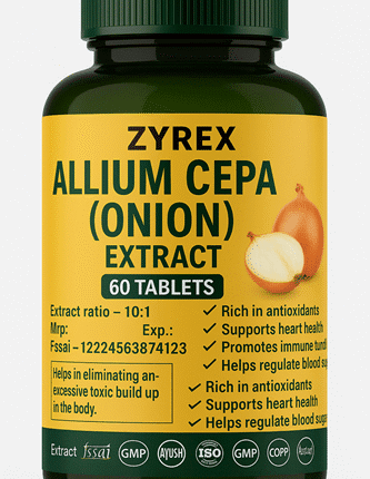 Zyrex Allium Cepa (Onion) Extract Tablets Pack of 60 Tablets